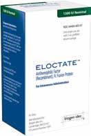 AFFÄRSOMRÅDE HAEMOPHILIA 2013 Biogen lämnar in en registreringsansökan för biologiskt läkemedel (BLA) till FDA för rfviiifc (Eloctate) vid behandling av hemofili A.