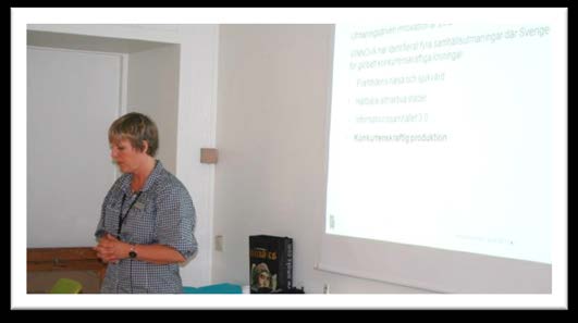 Dagen avslutades med att Kristina Wickholm presenterade det Vinnovafinaniserade UDI-projekt (utmaningsdriven innovation) som drar igång i och med denna workshop.