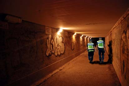 Trygghet i Örebro otrygga miljöer nattetid, men utan andra människor närvarande (se figur 3 och 4).