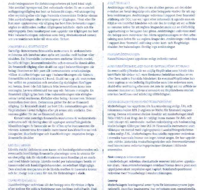 DGC Otte AB - 556624.1732 $1.;4,p,roovlsr4p,r; VOTER, KONCERNEN OC, I t t.1 Avskrivningssatser for forbattringsarbeten pa hyrd lokal utgar fran avtalad hyresperiod.