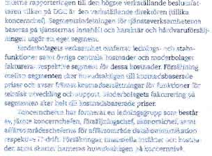 Ingen kund svarar for mer an fern procent av koncemens nettoomsattning. Datakonununikadon erbjuder privata natverkstjanster (IP-VPN) och intemettjanster. IT-drift erbjuder systemdrifttjanster.