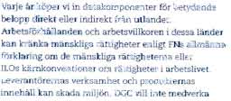 Vi pastar aldrig att vart ansvar ar mindre an vart inflytande. 3. Var verksamhet skall bidra till ett battre samhalle. inte till ett samre.