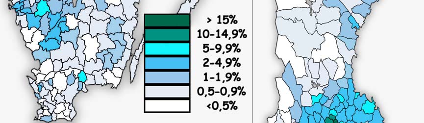 (Pearson-korrelation 0,95) med det av mig förslagna geografiska mönstret 78.