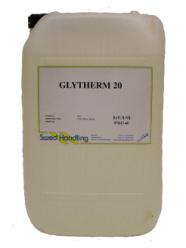 Frysskydd/Glykol Egenskaper Frysskyddet består av en propylenglykol, av märket Glytherm 20, som är miljövänlig, giftfri, transparant och tål höga temperaturer.