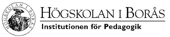 Bilaga 2004-08-20 Hej X! Jag heter Marianne Strömberg och är lärarutbildare och doktorand vid Högskolan i Borås, institutionen för pedagogik.