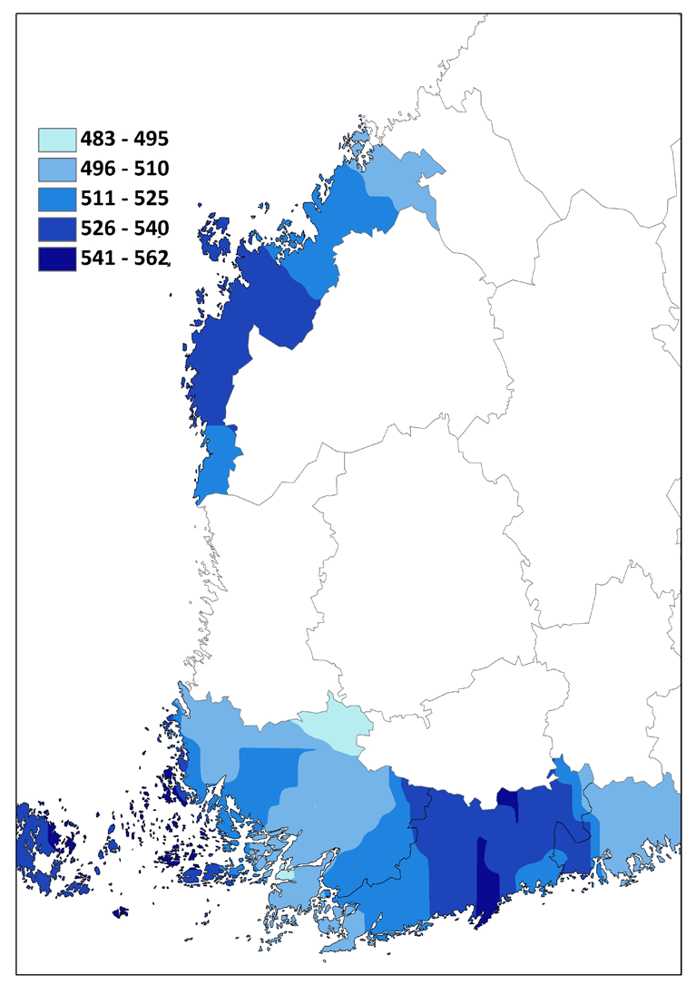 Resultatnivån i PISA-undersökningen 2012 Medelvärde i problemlösning