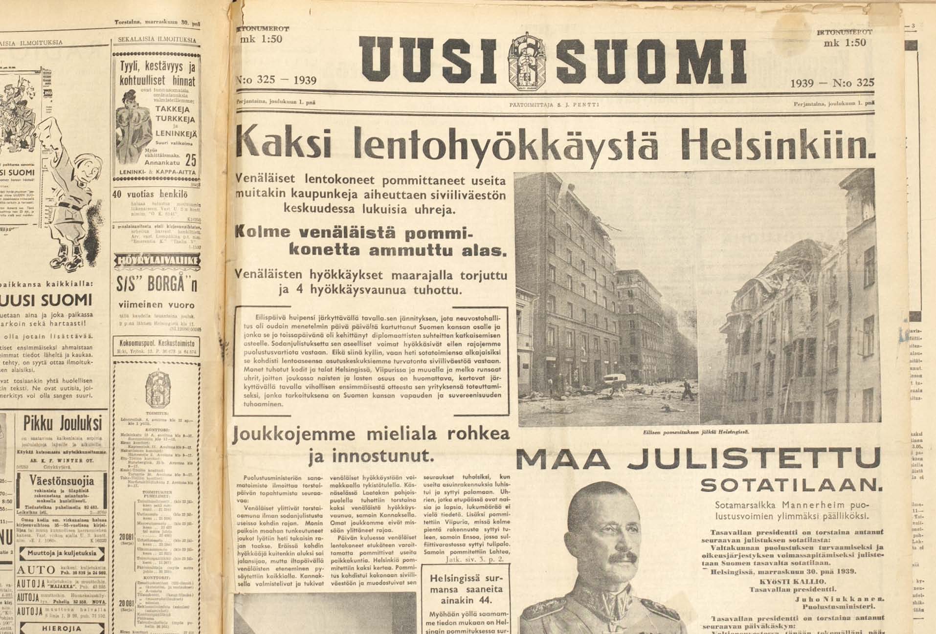 28 ERIKKILA OY De första 100 åren Vinter- och fortsättningskriget samt andra världskriget Under fortsättningskriget blev Tyskland och de tyskkontrollerade länderna Finlands viktigaste handelspartner.