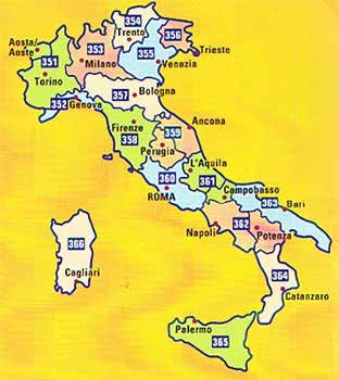 Italien Michelin Local Maps Italy 351 Piemonte, Valle d Aosta 1:200.000 9782067126596 352 Liguria 1:200.000 9782067126602 353 Lombardia 1:200.000 9782067126619 354 Trentino-Alto Adige 1:200.