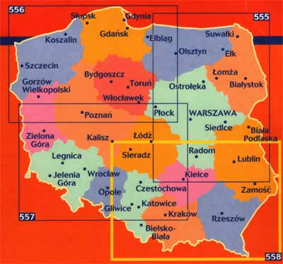 Polen Michelin Regional Maps Poland 555 North-east 1:300.000 9782067183810 556 North-west 1:300.