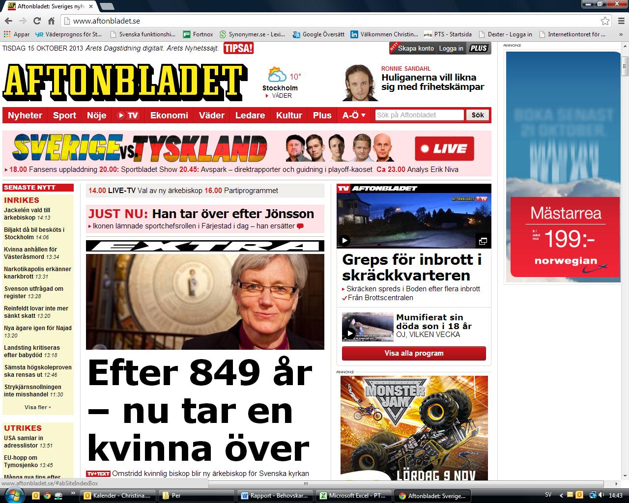 Jag brukar titta på aftonbladet eller expressen.se men alltid via Google och rullisten där hjälper till även om man stavar lite fel. Jag har inte testat talsyntes.