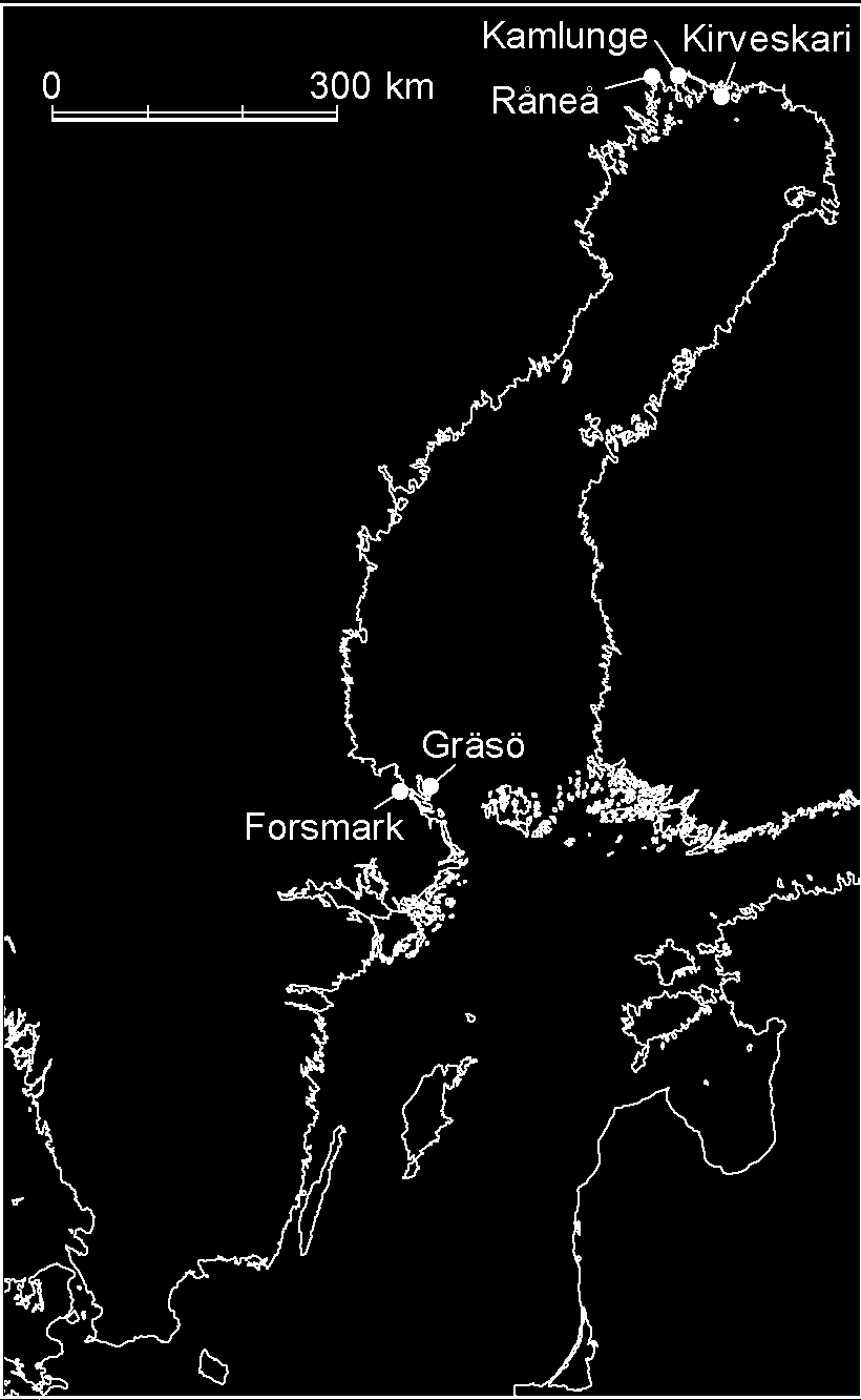 FISKERIVERKET INFORMERAR 23:6(1 36) Torne älvs mynning, medan fisket i Råneå skett utanför älvmynningen men fortfarande inom sötvattenområdet.