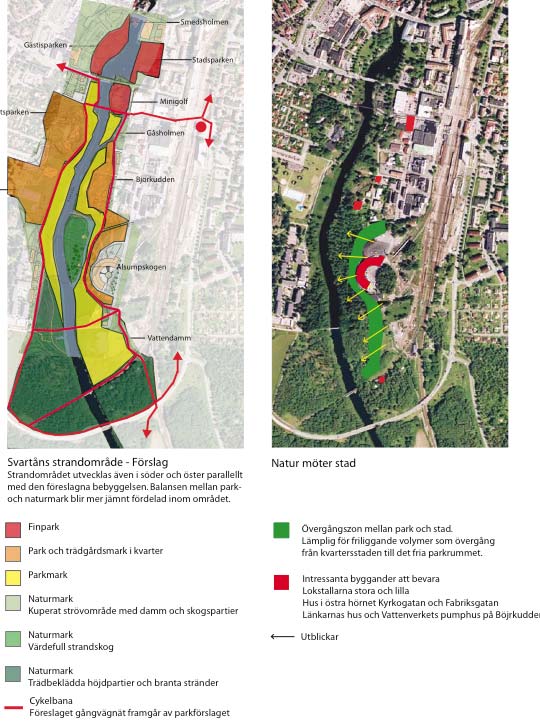 Huvudnät och gator inom området Området kan anslutas från Burensköldsvägen genom tre parallella vägar: Magasinsgatan, Kyrkogatan och Södra Strandvägen.