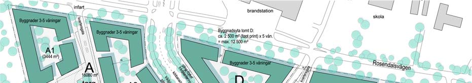 Illustrationsplan planförslag (CCO arkitekter) Volymstudie