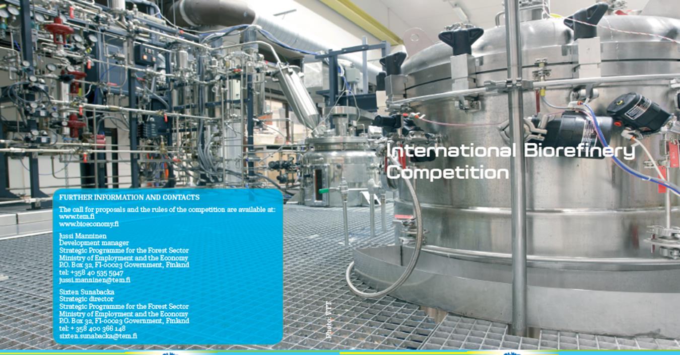 Biorefinery competition (Ministry of