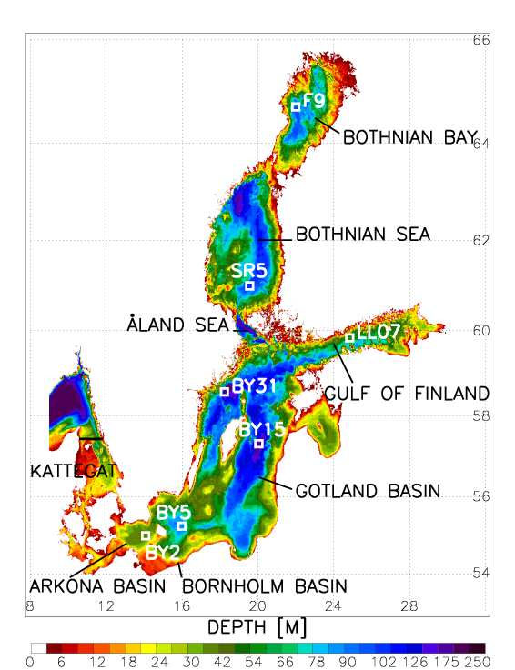 Arkona deep water to more than 4 years in the northern Baltic surface waters (Meier, 27). Present knowledge about the renewal of the Baltic Sea deep water is summarized e.g. by Meier et al. (26).