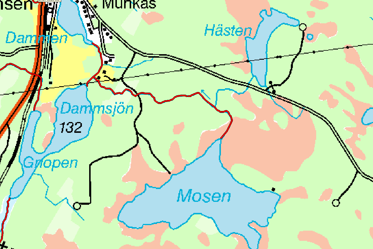 6.4 ARO: Gavleån Mosenbäcken 6.4 Mosenbäcken Koord: X: 6765 / Y: 53545 Sammanfattning Mosenbäcken rinner från sjön Mosen för att flöda ut i Dalkarlssjöbäcken mellan Dammsjön och Dammen.