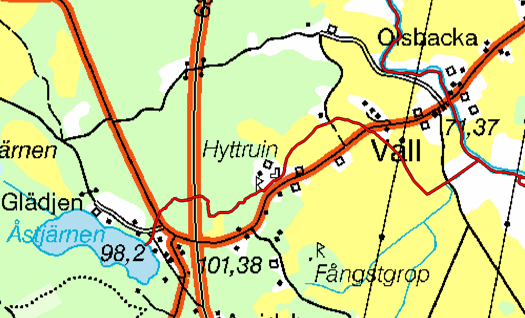 6.6 ARO: Gavleån Åstjärnsbäcken 6.6 Åstjärnsbäcken Koord: X: 6797 / Y: 5349 Sammanfattning Åstjärnsbäcken rinner ur Åstjärnen ca,5 km sydost om Torsåker och flödar ut i Hoån strax söder om Vall.