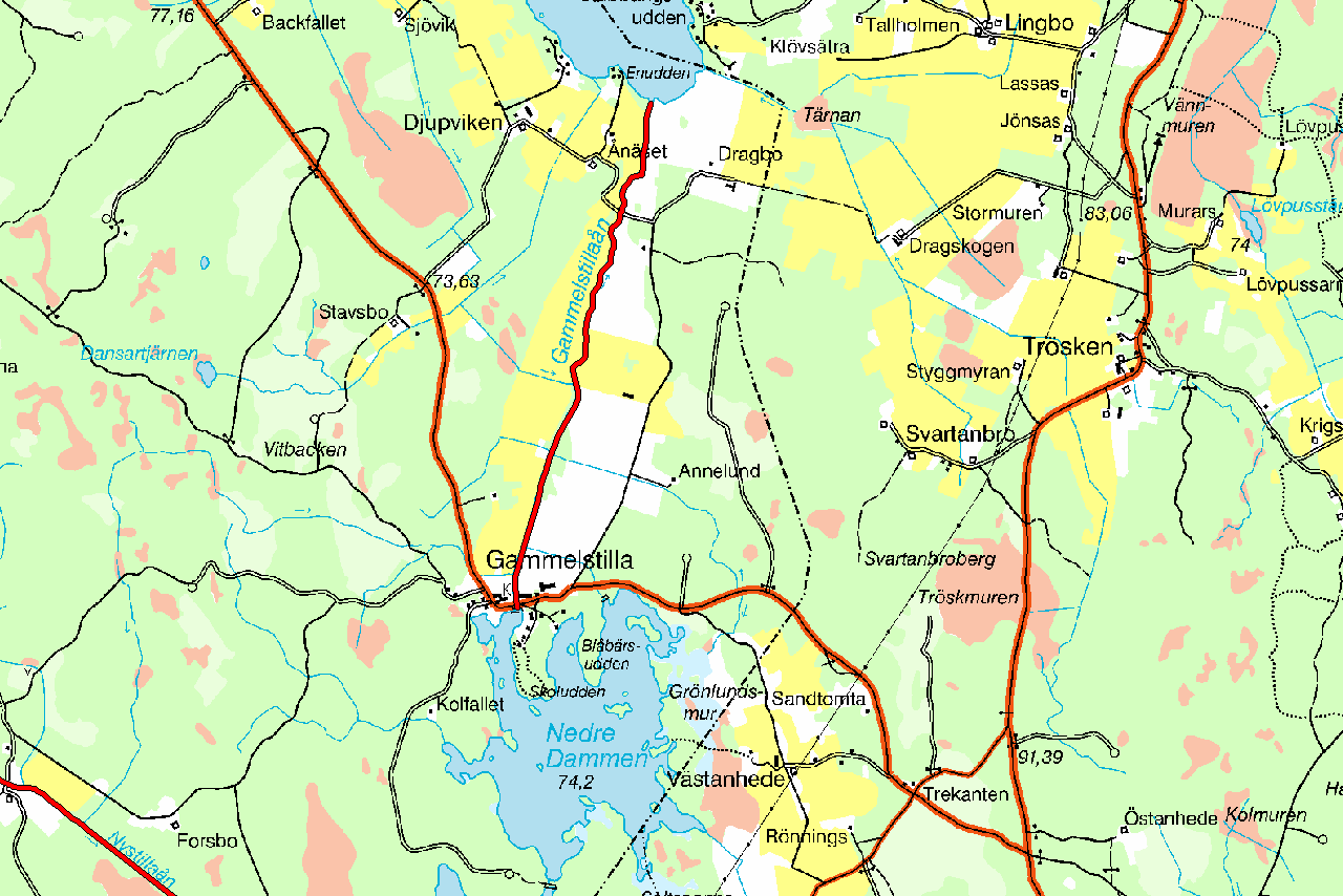 6.3 ARO: Gavleån Gammelstillaån 6.3 Gammelstillaån Koord: X: 6765 / Y: 53545 Sammanfattning Gammelstillaån rinner från Nedre Dammen för att flöda ut i Ottnarens södra del.