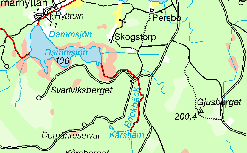 6.6 ARO: Gavleån Brickbäcken 6.6 Brickbäcken Koord: X: 669978/ Y: 5398 Sammanfattning Brickbäcken är en liten bäck som rinner från Kårstjärn till Dammsjön.