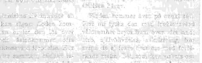 »Slagrägnet föll, floderna kommo och stötte emot huset» - över bägge husen, både det som var byggt på hälleberget och :Iet som var hyggt på sand-en. Ingen undslipper, nodl~n kommer i den l'.