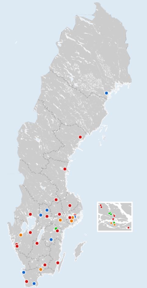 Omsättning (MSEK) De 50 deltagande företagen skiljer sig åt vad gäller bransch, omsättning, storlek på stad och geografi Bakgrund och metod Bransch och omsättning Storlek på stad 2) Geografisk