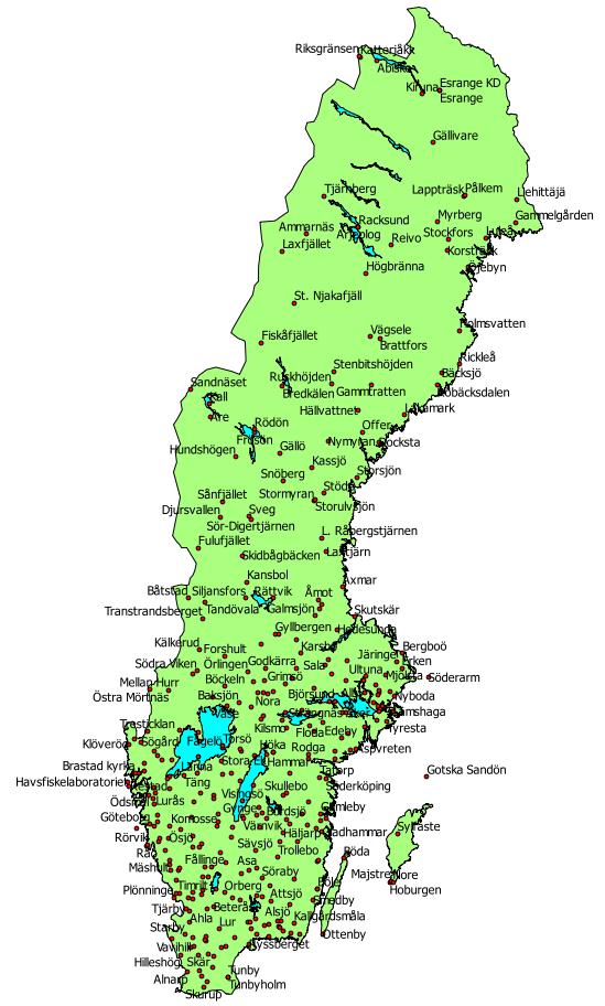 nederbördsmängden som används till att beräkna nedfallet blir därigenom inte helt korrekt.