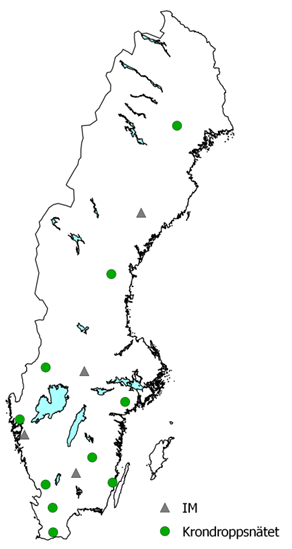 vissa svårigheter vad gäller modellens parameterisering av torrdeposition. Omvänt är det brist på regelbundna mätningar av torrdeposition av olika kväveformer till skog.