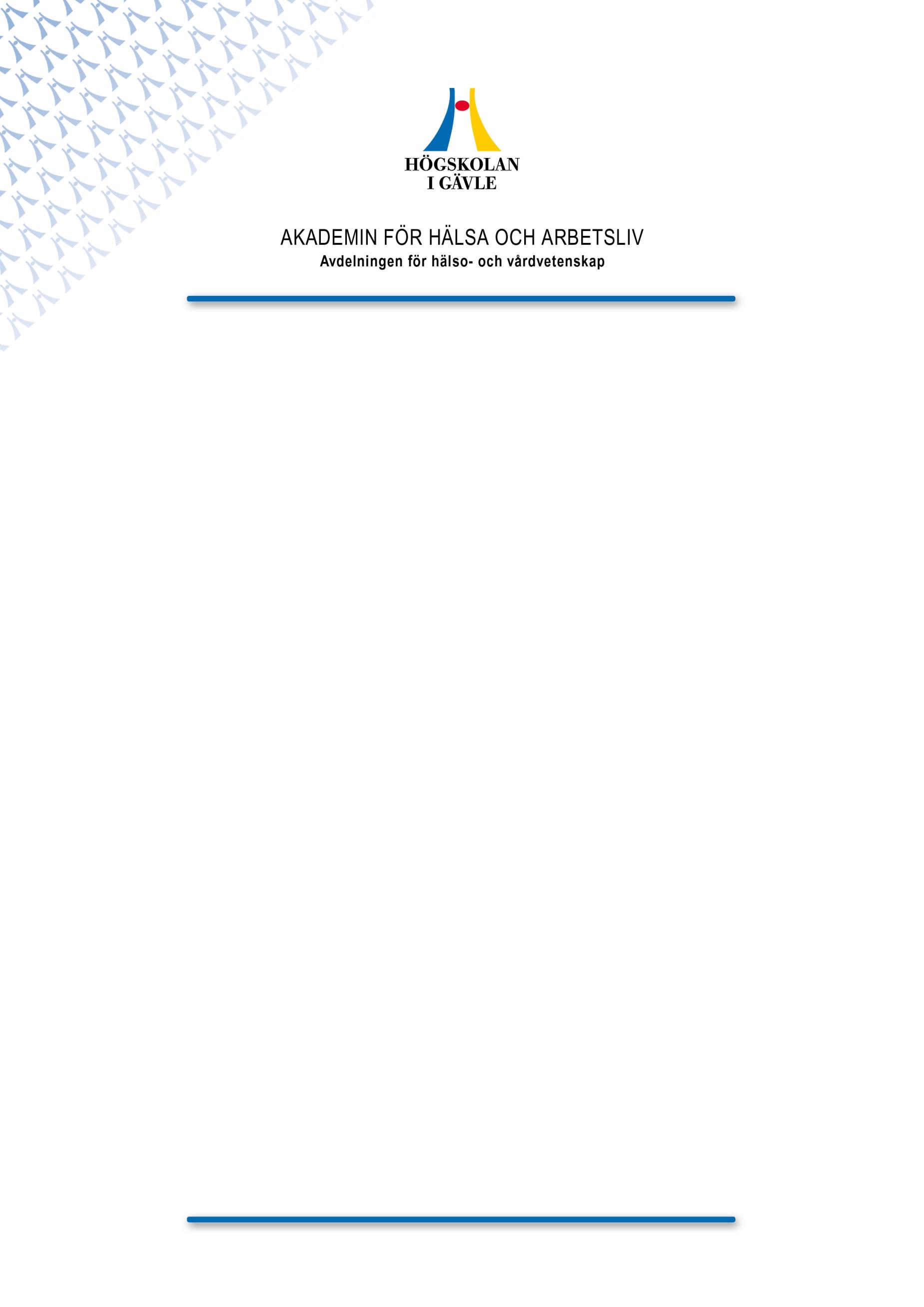 Hjärtsviktspatienters följsamhet till, samt beskrivningar och upplevelser av, att följa ickefarmakologiska behandlingsriktlinjer en litteraturstudie Filippa Bergström & Anna Granevåg 2014