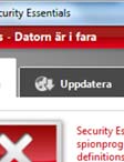 Oskyddad dator Öppna Microsoft Security