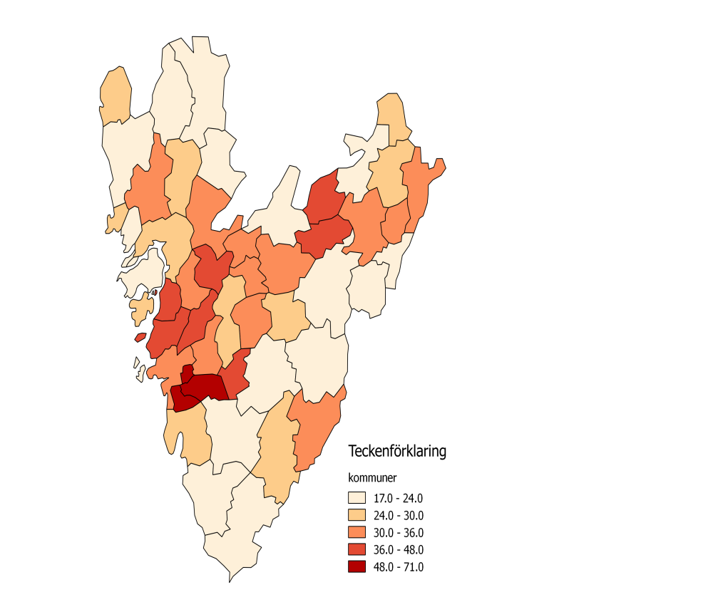 Det är vanligt att bo och arbeta i olika kommuner Som nämnts tidigare används sedan 2005 begreppet FA-regionen (funktionella arbetsmarknadsregioner) i diskussionen om arbetsmarknaden och dess