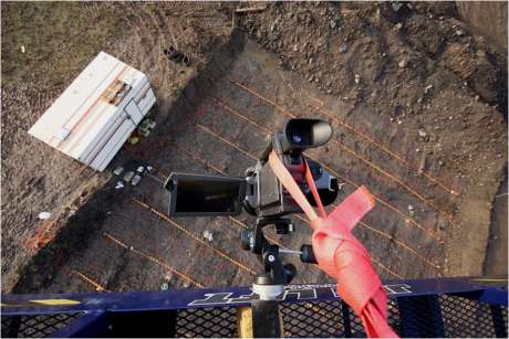 SGC Rapport 2012:266 IR-kameran installerades på en sky lift ca 20 meter över markytan (vilket dock inte var tillräckligt högt för att täcka hela undersökningsytan; kanterna av undersökningsområdet