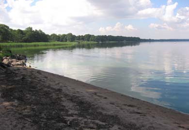 Provtagningspunkt nio (pkt 9) är belägen vid badplatsen Ringsjöstrand (figur 11 & 15).