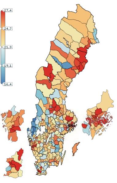 Även uttaget av den tillfälliga föräldrapenningen för vård av sjukt barn (VAB) är ojämnt mellan män och kvinnor.