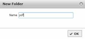 Nu ska vi skapa en mapp på servern. Klicka på New Folder (Ny mapp). 9.