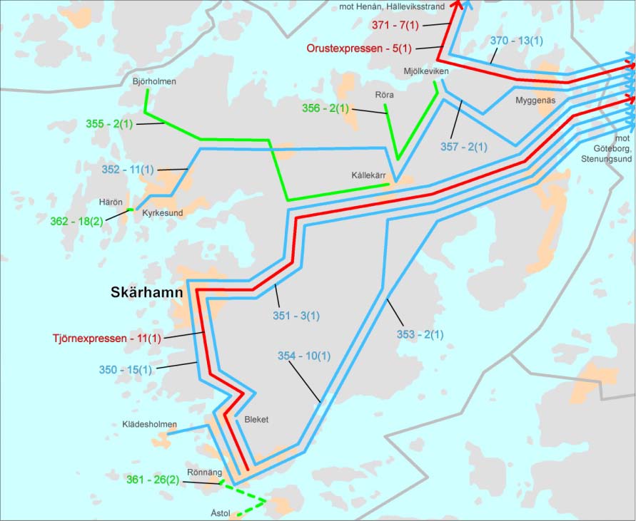 DAGENS TRAFIK I TJÖRNS KOMMUN 2008 TJÖRN 00 00 (0) Regional