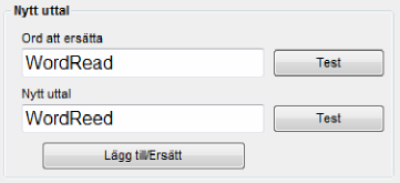 För att höra ordet, placera muspekaren över det och håll ner Ctrl. WordRead PLUS läser då upp ordet.