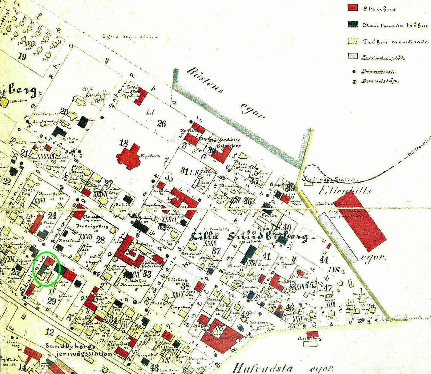 Historisk utveckling Sundbybergs stadskärna har sitt ursprung i en enkel avstyckningsplan från 1877 vilken upprättades som underlag för tomtförsäljning.