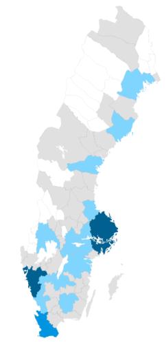 ritillhörighet något oklart, vilket är särskilt relevant för de 13 FA-regioner som har städer kring 50 000 invånare.