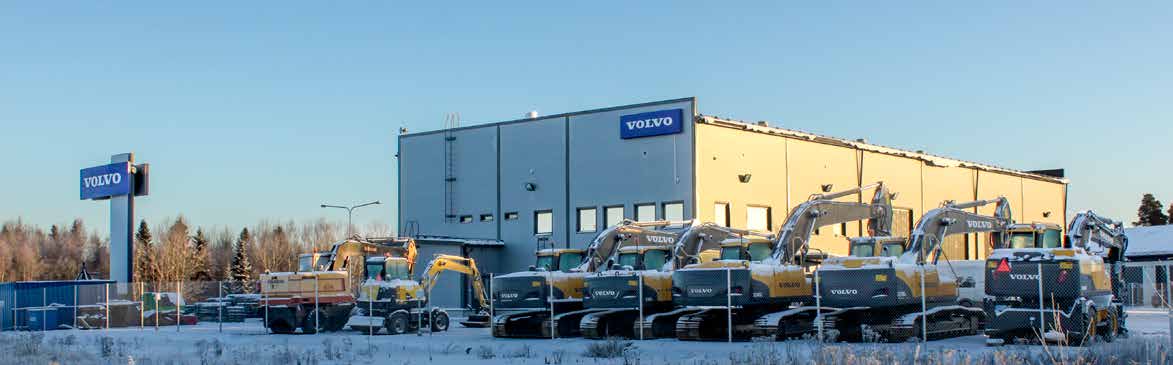 VOLVO CE FINLAND KUNDTIDNING 1/2014 VOLVO SATSAR PÅ KVALITET, NYA LOKALER I VASA! Utanför den nya hallen i Vasa ståtar Finlands största Volvo-pylon, väl synlig från motorvägen.