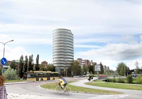 Det kommunala fastighetsbolaget Pitebo har beslutat att gå vidare med byggplanerna för ett 16 våningar högt hyreshus vid Österbo.