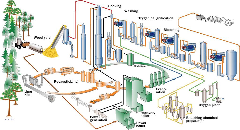 Sulfatprocessen en bioraffinaderiplattform