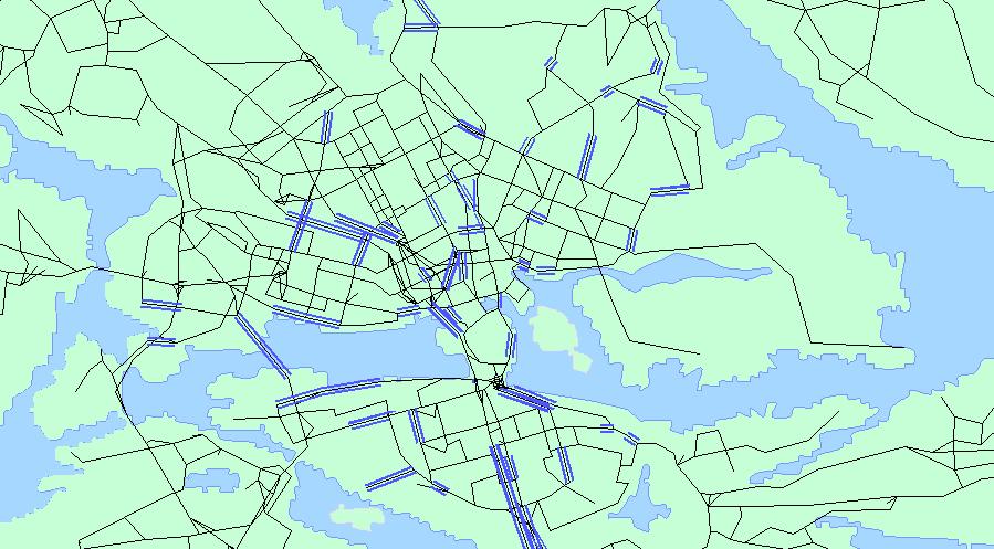 4.2 Flödesjämförelser De modellberäknade flödena med TU71 respektive TU06 har jämförts med uppmätta flöden på ett stort antal platser i Stockholms län.