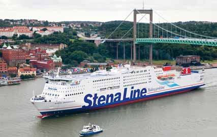 Vindkraftverk i fören Ett av de mest uppmärksammade projekten är det som innebar att ett vindkraftverk placerades i fören på Stena Jutlandica. Syftet var dubbelt.