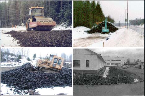 1.1.5 Avgränsning kan användas i många anläggningstillämpningar. I denna handbok beskrivs fyra typlösningar där gummiklipp används, nämligen: 1. Gång- och cykelväg. 2.