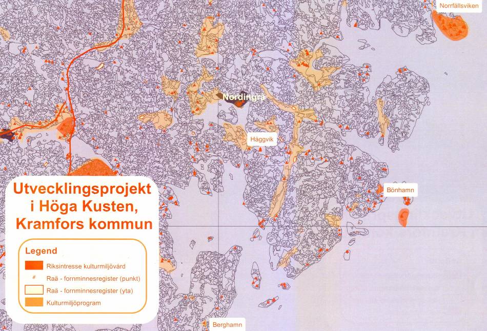 Hållbar landskapsutveckling hur blev det? 43 Förändringstrycket i Västernorrland Exempel på presentation av kulturmiljöunderlag.