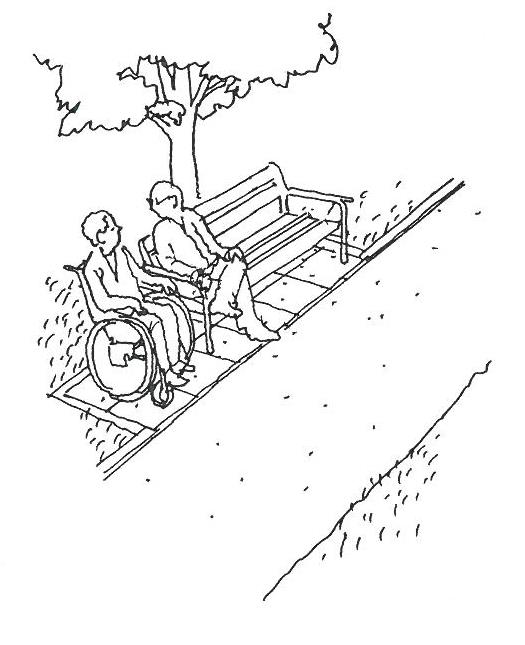 Tillgängliga och användbara entréer till byggnader 5.4 Cykelställ Tillräckligt antal cykelställ måste finnas vid arbetslokaler och publika lokaler.