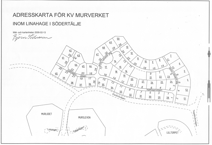 7. Adresskartan Adresskarta med adressnummer