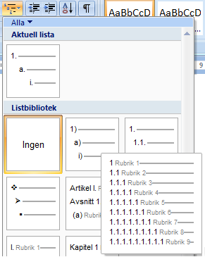 Hur skall jag göra för att inte få sidnummer på framsidan? Att inte få sidnummer på framsida och innehållsförteckning ser proffsigt ut.