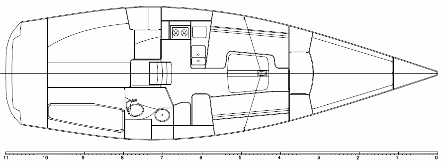 Finn Yachts Ltd Sidan 2 av 5 Roder och styrning: Rodret är av handupplagt vakuumlaminerat kolfiberlaminat, Epoxi harts, multiaxiala kolfiberarméringar ±45 och ±90 100 %.