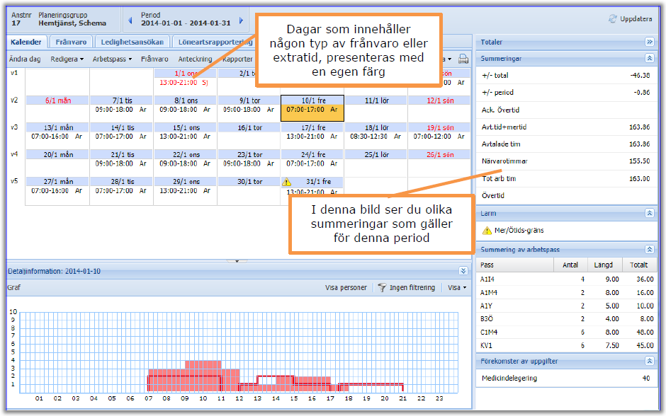 Du kan även ange valfri period genom att välja datumperiod. Markera Välj datum och fyll i önskad period.